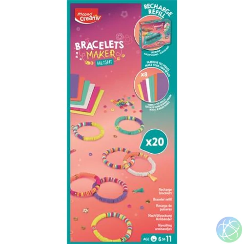Karkötő készítő készlet utántöltő, MAPED CREATIV "Heishi"