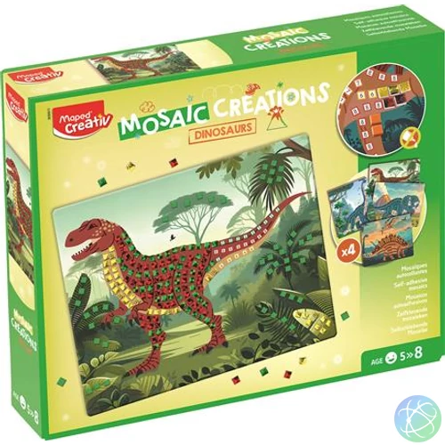 Mozaikos képkészítő, dinoszaurusz, MAPED CREATIV "Mosaic Creations"