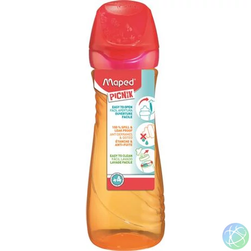Kulacs, 580 ml, MAPED PICNIK "Origins", narancs-pink