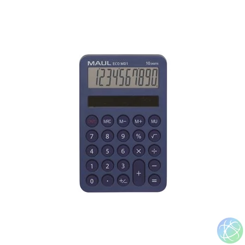 Számológép, asztali, 10 számjegy, MAUL "Eco MD 1", kék