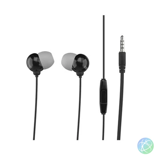 Fülhallgató, mikrofonnal, MAXELL "Plugz", fekete