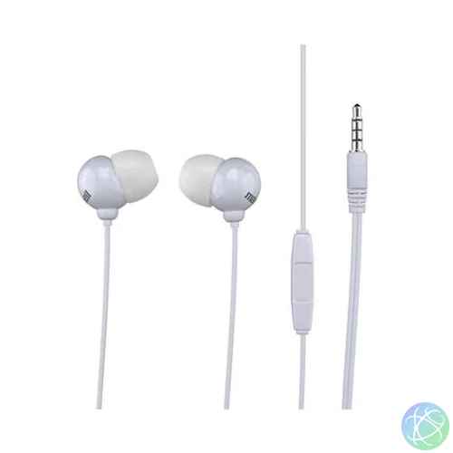 Fülhallgató, mikrofonnal, MAXELL "Plugz", fehér