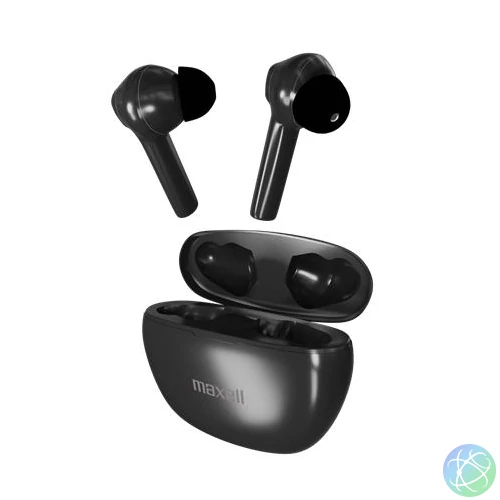 Fülhallgató, vezeték nélküli, Bluetooth 5.3, mikrofonnal, MAXELL "Dynamic+", fekete