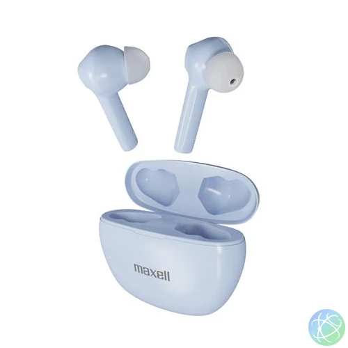 Fülhallgató, vezeték nélküli, Bluetooth 5.3, mikrofonnal, MAXELL "Dynamic+", világoskék