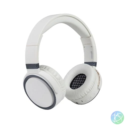 Fejhallgató, vezeték nélküli, Bluetooth, mikrofon, MAXELL "B-52", fehér