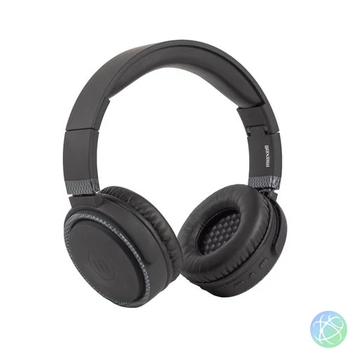 Fejhallgató, vezeték nélküli, Bluetooth, mikrofon, MAXELL "B-52", fekete
