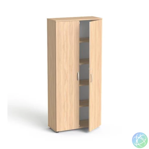 Szekrény, 5 rendező magas, kétajtós, polcokkal, MAYAH "Freedom SV-01",  tölgy