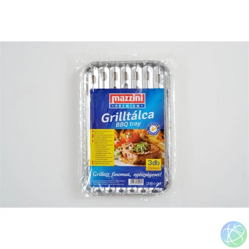 Grilltálca, 3 db, MAZZINI
