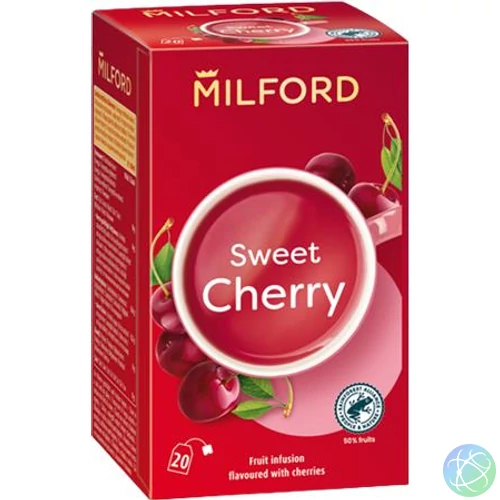 Gyümölcstea, 20x2,5 g, MILFORD "Sweet cherry", cseresznye