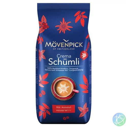 Kávé, pörkölt, szemes, 1000 g, MÖVENPICK "Schümli"