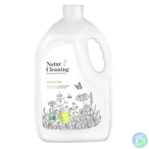 Öblítő koncentrátum,  illat- és allergénmentes, 4 l, NATURCLEANING "Sensitive"