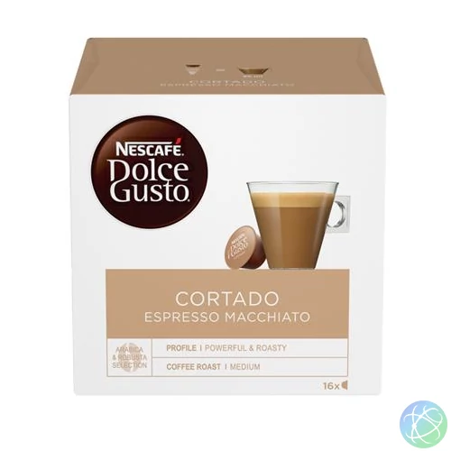 Kávékapszula, 16 db,  NESCAFÉ DOLCE GUSTO "Cortado Espresso Macchiato "