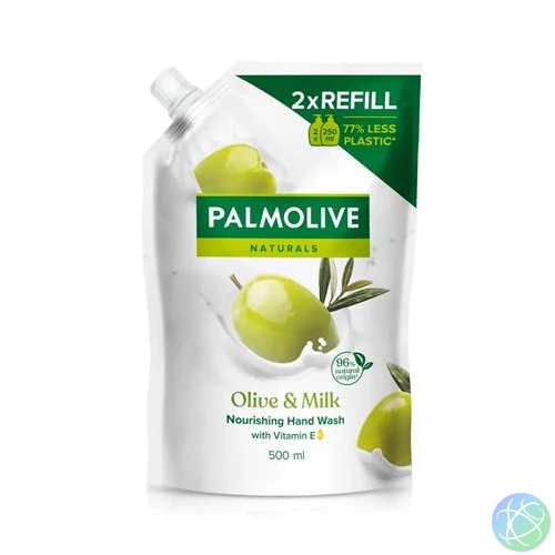 Folyékony szappan utántöltő, 0,5 l, PALMOLIVE Nourishing "Olive and milk"