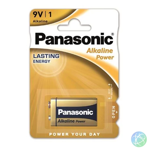 Elem, 9V, 1 db, PANASONIC "Alkaline power"