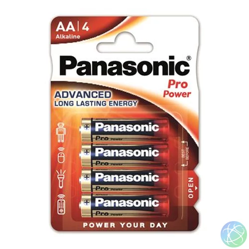Elem, AA ceruza, 4 db, PANASONIC "Pro power"