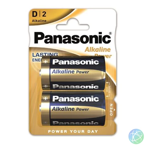 Elem, D góliát, 2 db, PANASONIC "Alkaline power"