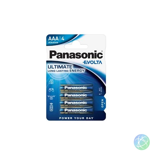 Elem, AAA mikro, 4 db, PANASONIC "Evolta"
