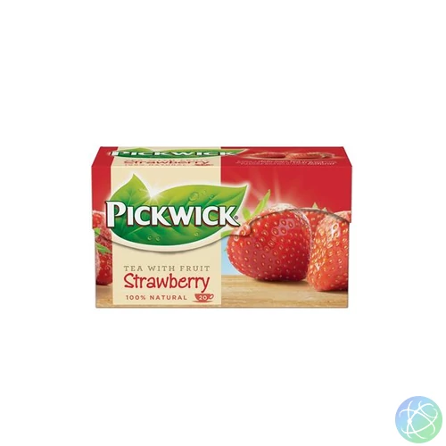 Fekete tea, 20x1,5 g, PICKWICK, eper