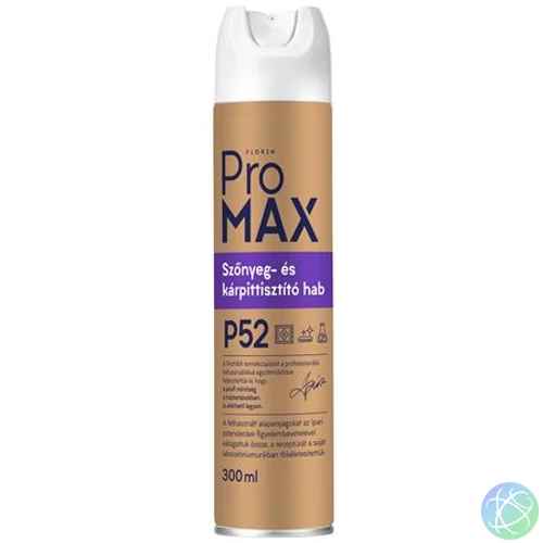 Szőnyeg- és kárpittisztító hab, spray, 300 ml, PROMAX