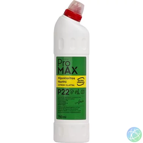 Hipokloritos tisztítószer, 750 ml, PROMAX, citrom