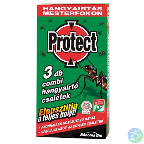 Hangyairtó csalétek, 3 db, PROTECT "Combi"
