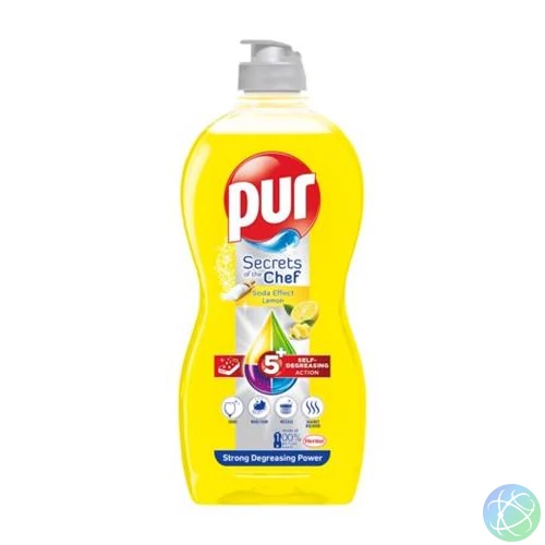Mosogatószer, 450 ml, PUR, citrom