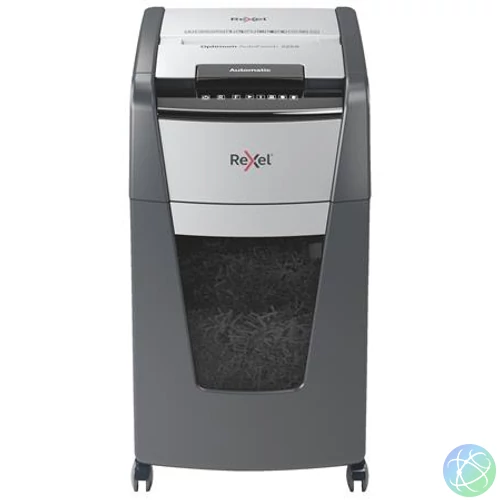 Iratmegsemmisítő, konfetti, 225 lap, REXEL, "Optimum AutoFeed+ 225X"