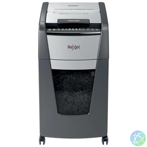 Iratmegsemmisítő, konfetti, 300 lap, REXEL, "Optimum AutoFeed+ 300X"