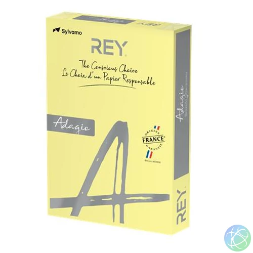 Másolópapír, színes, A3, 80 g, REY "Adagio", pasztell sárga