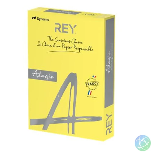 Másolópapír, színes, A3, 80 g, REY "Adagio", intenzív sárga