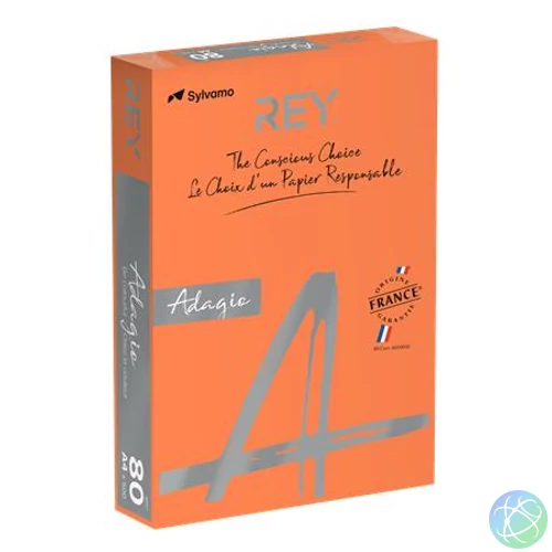 Másolópapír, színes, A4, 80 g, REY "Adagio", intenzív narancssárga