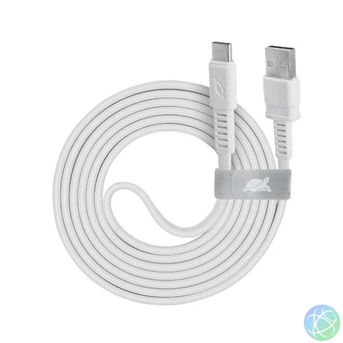 USB kábel, USB-USB-C, 1,2m, RIVACASE "PS6002", fehér