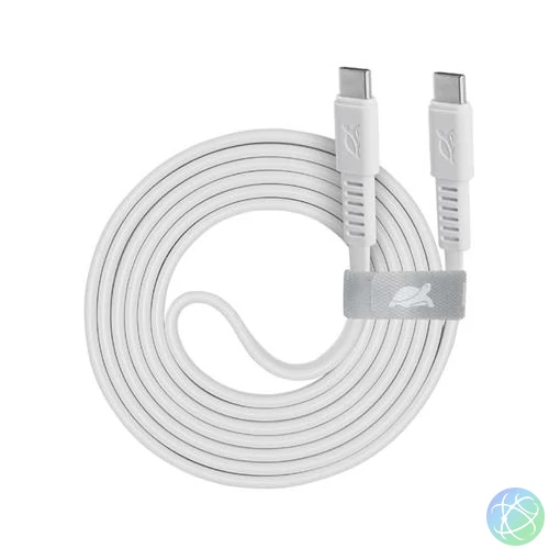 USB kábel, USB-C - USB-C, 1,2 m, RIVACASE "PS6005", fehér
