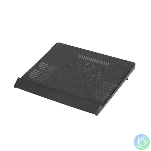 Notebook állvány, hűtőventilátorral, 17,3", RIVACASE "5556", fekete