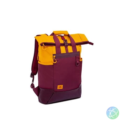 Notebook hátizsák, 15,6", rolltop, 25L, RIVACASE "5321 Dijon", bordó