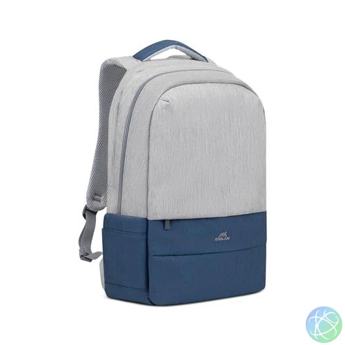 Notebook hátizsák, 17,3", RIVACASE "Prater 7567", szürke-kék