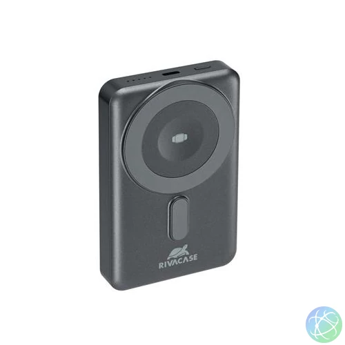 Power bank, mágneses (vezeték nélküli), 10.000mAh, RIVACASE "VA2608"