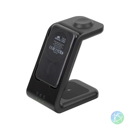 Töltőállomás, vezeték nélküli, mágneses, 5000mAh, RIVACASE "VA4917"