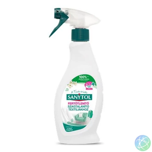 Fertőtlenítő- és szagtalanító spray, 500 ml, SANYTOL, textíliákhoz