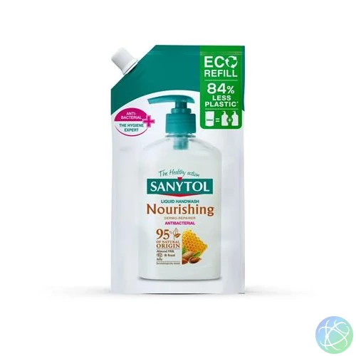 Folyékony szappan, utántöltő, 500 ml, SANYTOL, mandula