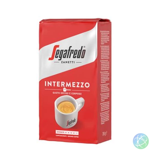 Kávé, pörkölt, őrölt, vákuumos csomagolásban, 250 g, SEGAFREDO "Intermezzo"