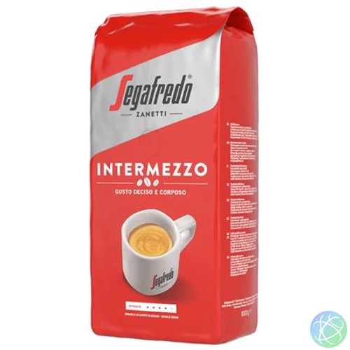 Kávé, pörkölt, szemes, 1000 g, SEGAFREDO "Intermezzo"