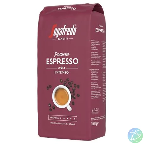 Kávé, pörkölt, szemes, 1000 g,  SEGAFREDO "Passione Espresso"