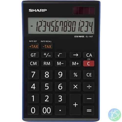Számológép, asztali, 14 számjegy, SHARP "EL-145TBL"