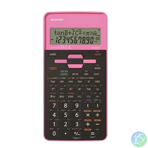 Számológép, tudományos, 273 funkció, SHARP "EL-531", pink