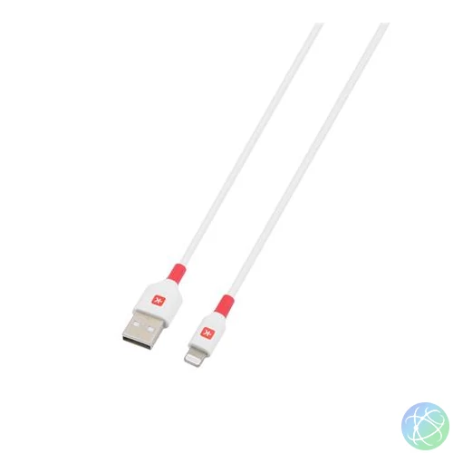 USB kábel, USB-A - Lightning (Apple), 2m, SKROSS, fehér