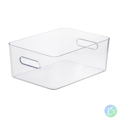 Műanyag tárolódoboz, 15,4 liter, SMARTSTORE "Compact Clear L", átlátszó