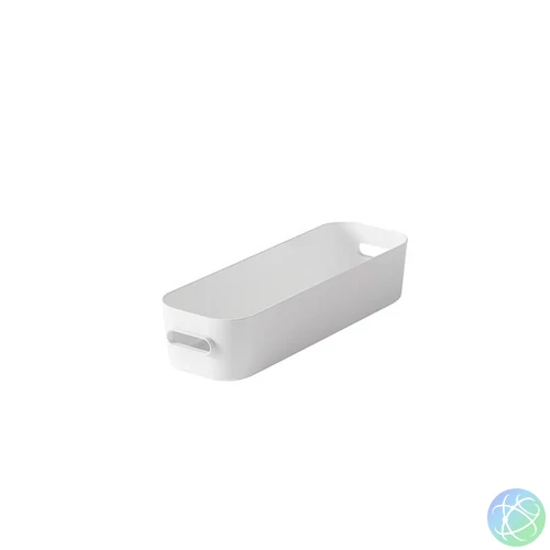 Műanyag tárolódoboz, 1,3 liter, SMARTSTORE "Compact Slim", fehér