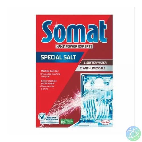 Mosogatógép vízlágyító só, 1,5 kg, SOMAT