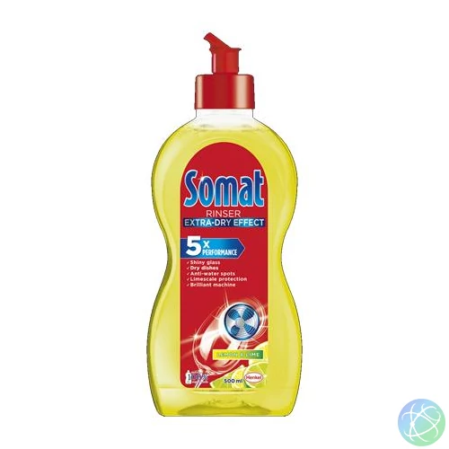 Mosogatógép öblítő, 500 ml, SOMAT "Extra", lemon